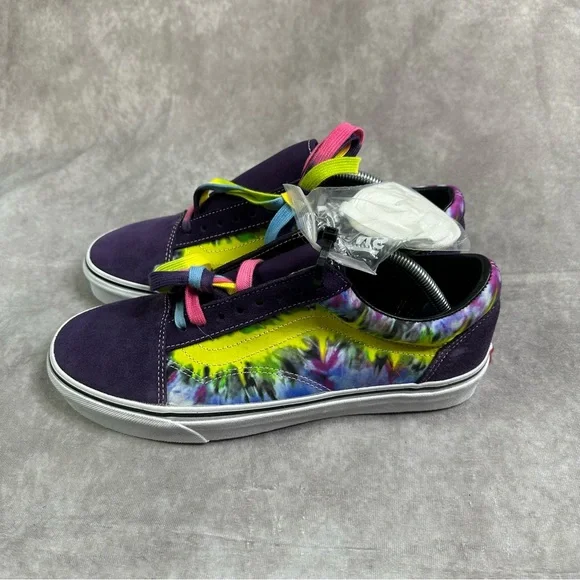 Vans Old Skool Tie Dye Mysterioso Sneaker Shoes Size Men 10.5 Skateboard Suede - Picture 2 of 9